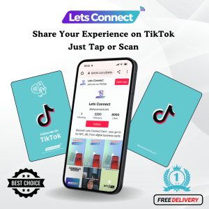 tik tok nfc business card with qr code