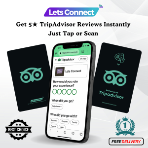 Tripadvisor nfc business card with qr code